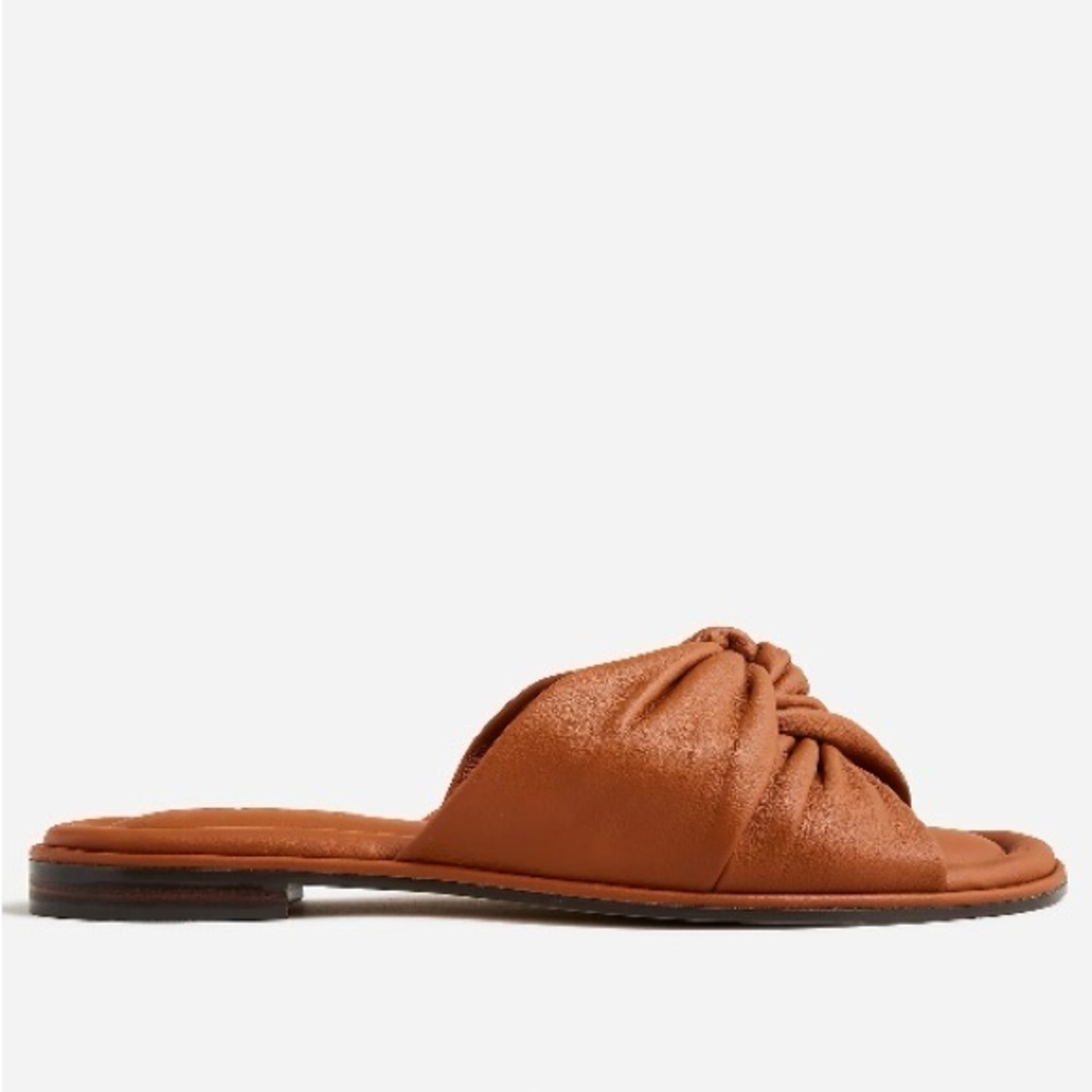 NWOT J. Crew Leather Menorca padded twist-knot sandals in size 7 - Picture 14 of 16